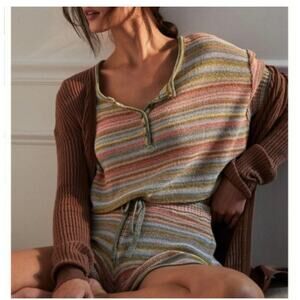Anthropologie Daily Practice Sienna Sweater, Multicolor Striped, size Large